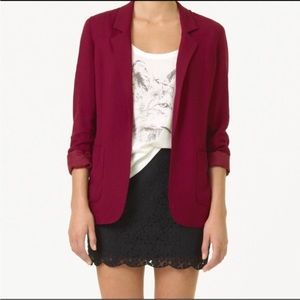 Talulah Casual Kent Bordeaux Blazer